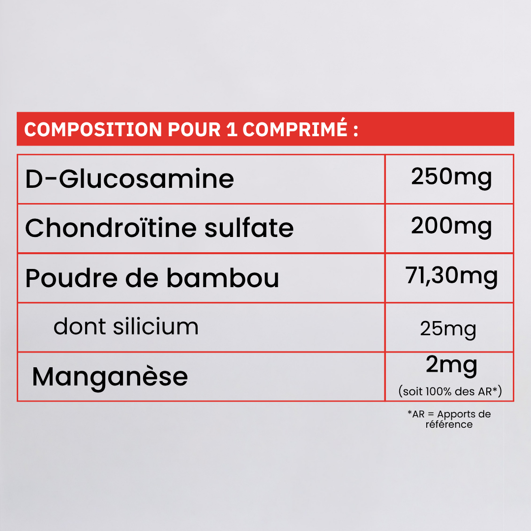 Glucosamine Chondroïtine 30 comprimés